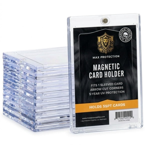 Portacartas magnético Max Protection con máxima protección, pack de 10, protección UV