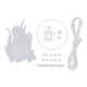 thumbnail image 3 of Dream Catcher DIY Material Kits Bucle De Hierro, Cordón De Gamuza, Pluma, Cuentas Blancas, 3 of 5