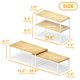 thumbnail image 3 of Estante SpaceAid 40 cm de bambú, pack de 2, blanco/natural, 3 of 7