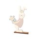 thumbnail image 1 of Bonito Conejito De Pascua De Pie, Decoración De Mesa De Madera, Accesorio Ligero, Flor De Sujeción, 1 of 5