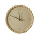 thumbnail image 1 of Reloj De Pared Silencioso Hecho A Mano 27cm Ratán Redondo Decoración De Oficina árabe Digital, 1 of 3