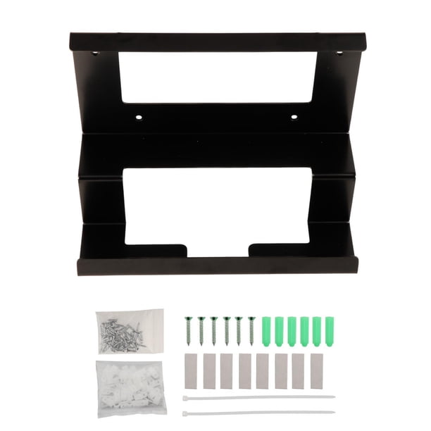 Soporte para enrutador, soporte para montaje en pared, práctica base de soporte metálica para ahorrar espacio, soporte de montaje en pared para fuente