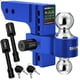 thumbnail image 1 of Trailer Hitch Rhino USA, receptor ajustable de 2 pulgadas, azul, 1 of 8