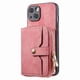 thumbnail image 4 of Funda Tipo Cartera con Correa Cruzada para iPhone 15 Protección Contra Golpes Rosa, 4 of 6