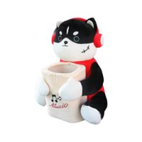 Magideal - Caja De Pañuelos De Coche De Felpa Suave, Caja De Papel Con Correas Para Cubo De Basura, Soporte Para Pañuelos, Caja De Almacenamiento Para Reposabraz Estilo D