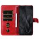 thumbnail image 2 of Funda tipo cartera para Google Pixel 8 Pro con bolsillo con cremallera y ranuras para tarjetas – Función de soporte Rojo, 2 of 6