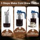thumbnail image 5 of Cafetera Cold Brew Cupluw, tarro de cristal de 1,9 L, azul, 5 of 8