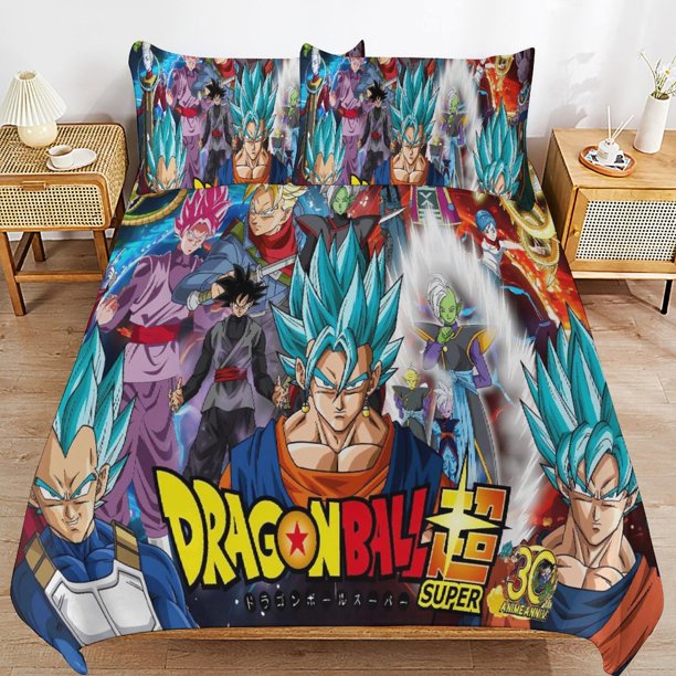 Dragon-Ball Dragon Ba-ll Dragon-Ball Dragon Ba-ll Bedding Set Sheet Set for Kids Adults,All Season Lightweight