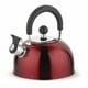 thumbnail image 1 of Tetera de acero inoxidable con silbato de 2500 ml, Sicilia, roja, 1 of 3