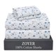 thumbnail image 1 of Juego de sábanas de algodón ZOYER Queen La Laa con diseño floral de percal, 1 of 6
