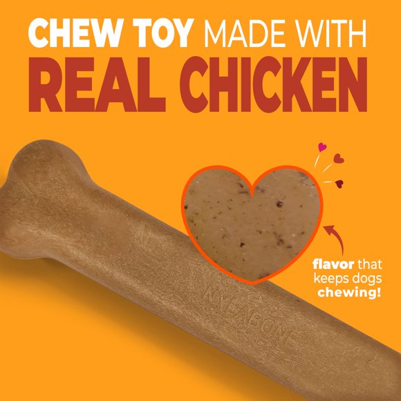 Juguete Nylabone Strong Chew Sabor Pollo para perros grandes 14 cm 23 kg