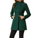 thumbnail image 4 of INSPIRE CHIC Abrigo de Mujer Doble Botonadura Largo Midi Cuello Alto Manga Larga Talla S Verde, 4 of 7