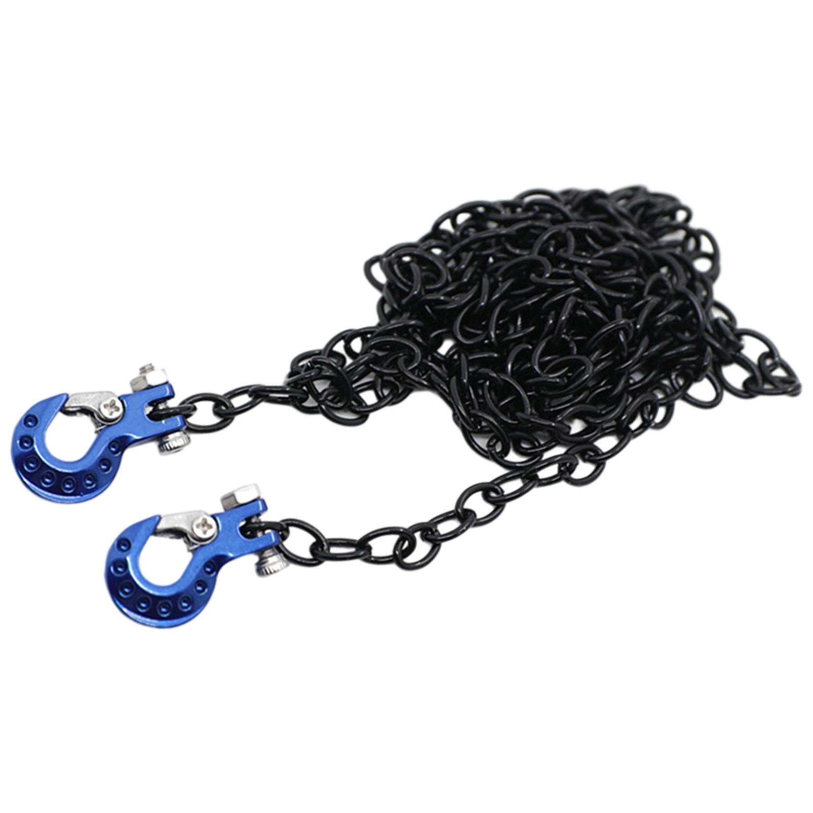 Magideal - Cadena De Gancho De Remolque Cnc Universal Remoto, Camión De Orugas, Buggy, Todoterreno, Modelo De Afición, Vehículos, Accesorios De Azul