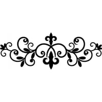 Rienda Libre Graphics - Decomural Fleur De Lis Floral Headboard Ws-18134