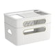 thumbnail image 3 of Enrutador Rack Caja De Gestión De Cables Que Ahorra Espacio Para Sala De Estar Dormitorio Oficina Blanco 2 Niveles, 3 of 3