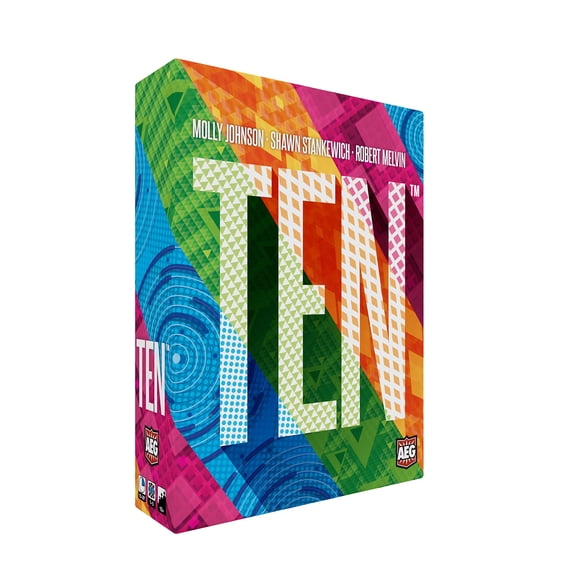 Juego de cartas AEG Ten Push Your Luck para familias de 2 a 6 jugadores y más de 10