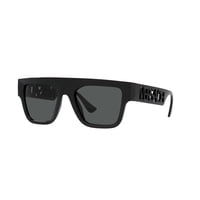 Gafas De Sol Versace Man Con Montura Negra Y Lentes Gris Oscuro De 53 Mm