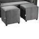 thumbnail image 4 of Sofá Vivo 3 Cuerpos Más 2 Pouf Felpa Gris, 4 of 5