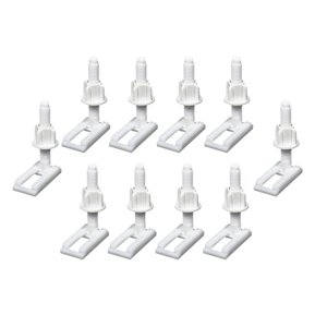 Bothyi - Perno De Bisagra Para Asiento De Inodoro, Ligero, 10 Piezas, Para El Hogar, Lugares Públicos, Baños