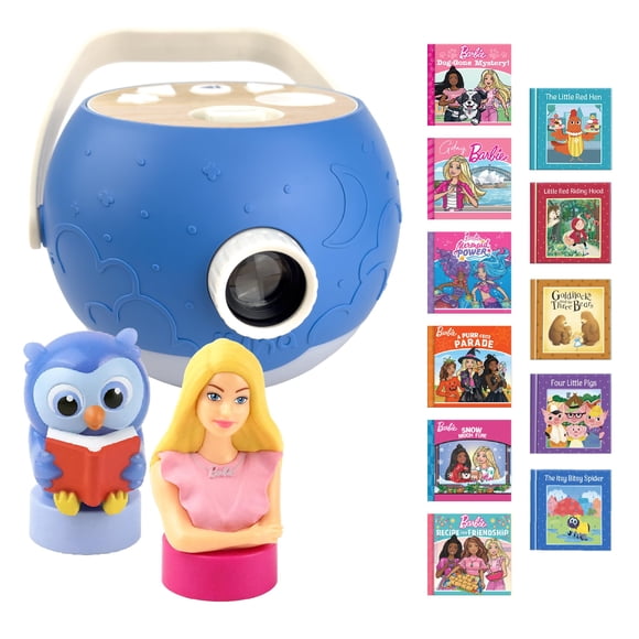 Proyector de Libros LUNA STORYTIME Barbie y Búho - 10 Historias