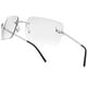 thumbnail image 1 of Gafas de sol knliwkm Rectángulo sin montura Y2k Fashion UV400, 1 of 3