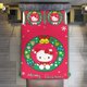 thumbnail image 1 of Christmas Hello Kitty 3 Piece Sets Full/Queen Size - Reversible Microfiber Quilts with Shams Soft Lightweight Bedspread Coverlet Comforter for All Season Bed Sheets, 1 of 4