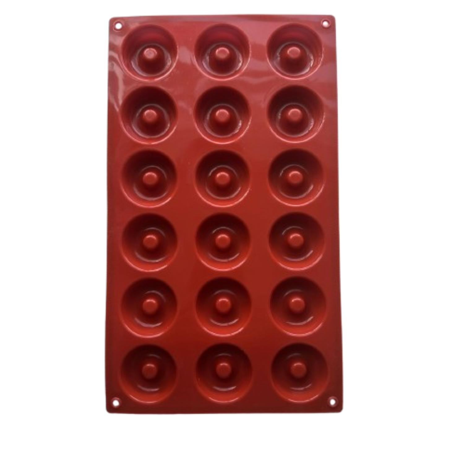 Genérico - Molde Silicona 18 Mini Donas 4cm Diametro