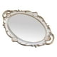 thumbnail image 1 of Espejo Bandeja Decorativa Tocador Mesa Centro De Mesa Bandeja De Almacenamiento De Joyas Adornadas 39 Cm X 24 Cm Blanco, 1 of 3