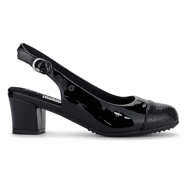 Zapato Negro Mujer Casual Chalada Flexi
