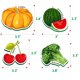 thumbnail image 2 of Set de imanes SpriteGru Fruits & Veggies, 59 unidades, para niños, 2 of 2