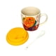 thumbnail image 3 of Taza mug regalo ceramica tapa silicona y cuchara blanco nieve 240ml, 3 of 3