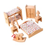 Bothyi - Madera Dollhouse Miniatura Muebles Conjunto Diy Juegos De Imaginación Juguete Para Niños Niñas Habitación
