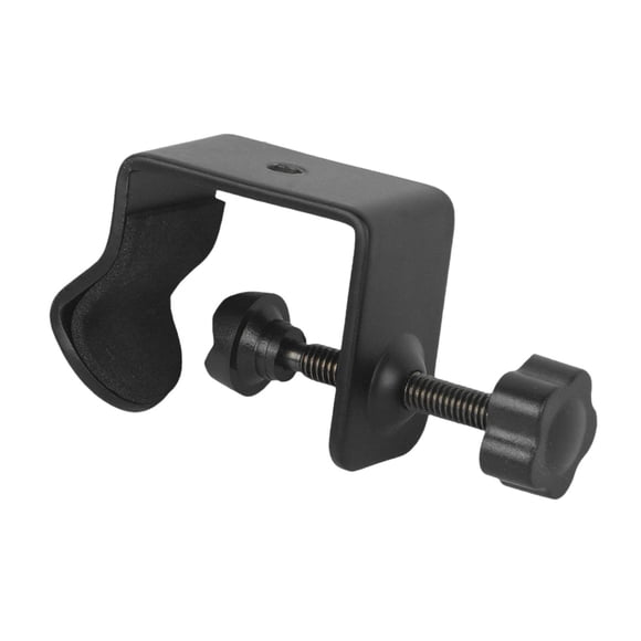 Base de montaje de soporte de soporte de soporte de accesorios de escritorio de escritorio de escritorio de servicio pesado Clamp Black para estantes Estilo B