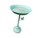 thumbnail image 3 of Plato De Bebedor De Baño De Pájaros Con Soporte De Jardín De Metal Buestra Para Pájaros Para El Patio Del Hogar Azul, 3 of 5