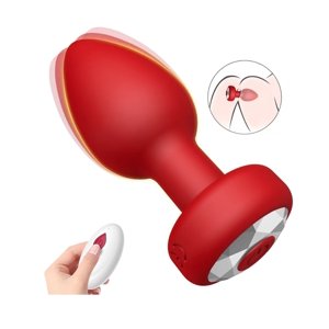 Atlas - Vibrador Plug Anal Prostático Masajeador Rojo
