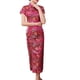 thumbnail image 1 of Vestido cheongsam de diez hebillas, desfile de ropa, verano, largo, etiqueta, corte entallado, 1 of 5