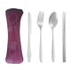 thumbnail image 1 of XmhyTop Juego de 4 Piezas Cubiertos de Cocina de Rojo púrpura con Bolsa de Almacenamiento, Acero Inoxidable, Moderno y Funcional, 1 of 5