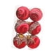 thumbnail image 1 of 6x Bolas De Navidad Adornos Colgantes De Navidad Decoraciones Colgantes Para Árbol De Navidad Rojo 8cm, 1 of 3