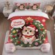 thumbnail image 1 of Christmas Cat Themed Bedding Set Soft and Comfortable All-Season Duvet Cover and Pillowcase Set, 1 of 5
