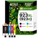 thumbnail image 1 of Cartuchos de tinta Acaves 923XL (paquete de 4) con chip, 1 of 8