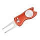 thumbnail image 1 of Golf Pitch Divot Repair Switchblade Ball Marker Groove Cleaner Rojo, 1 of 5