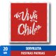 thumbnail image 1 of Servilletas Doble Hoja Style Fiestas Patrias Viva Chile, 20 Un, 1 of 2