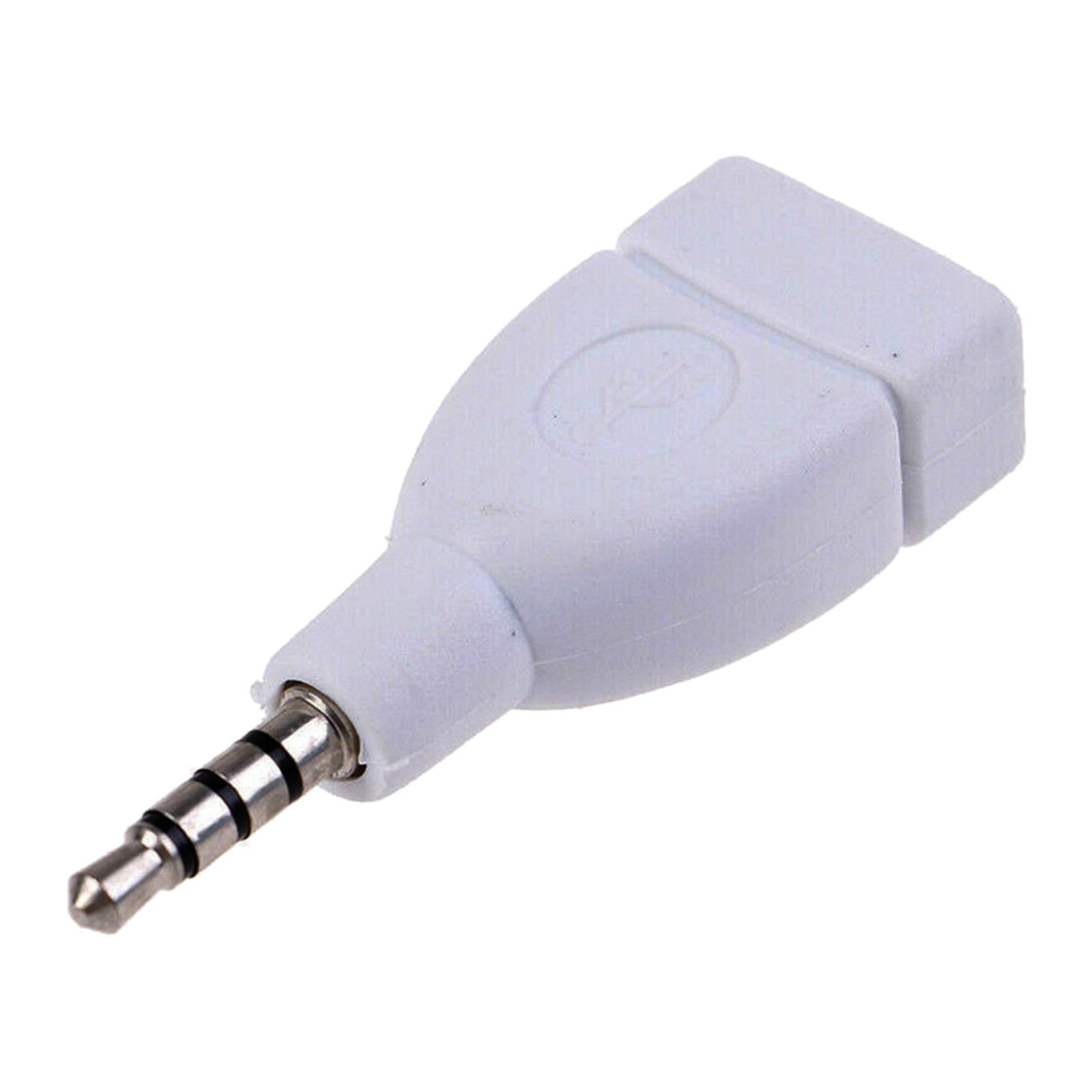 Magideal - Conector Aux De 3,5 Mm A Adaptador Convertidor Usb 2.0, Puerto Aux Para Automóvil Compatible Con Reproducción De Música En