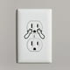 thumbnail image 3 of 6 Pairs, Funny Vinyl Sticker Decal Cute Wall Art, Hand Socket Decals, Humorous And Funny Decals, Home Decoration, 3 of 4