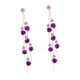 thumbnail image 3 of Pendientes Colgantes, Pendientes Florales De Moda, Pendientes Con Dijes Para Mujer, Fiesta De Cumpleaños, Morado, 3 of 3