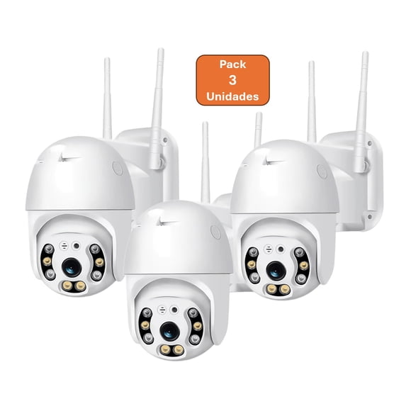 Pack 3 Cámaras Seguridad Exterior IP Full HD WIFI IP820