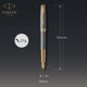 thumbnail image 3 of Pluma Estilográfica Parker Sonnet Plata Cincelada con Detalles en Oro 18k, 3 of 9