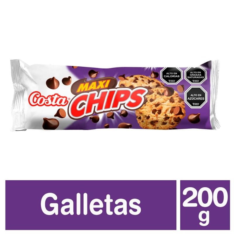 Galletas Maxi Chips Bolsa 200 g Costa