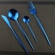 thumbnail image 2 of XmhyTop Juego de Cubiertos de Cocina de 24 Piezas, Inoxidable, Color Azul, Ideal para Hogares y Eventos, 2 of 5