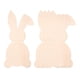 thumbnail image 1 of 5 Piezas De Recortes De Conejito De Madera De Pascua Para Decoración Artesanal De Pascua DIY Decoración De Pascua, 1 of 5